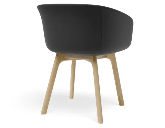 Lonsdale Armchair - Natural - Dark Grey Fabric