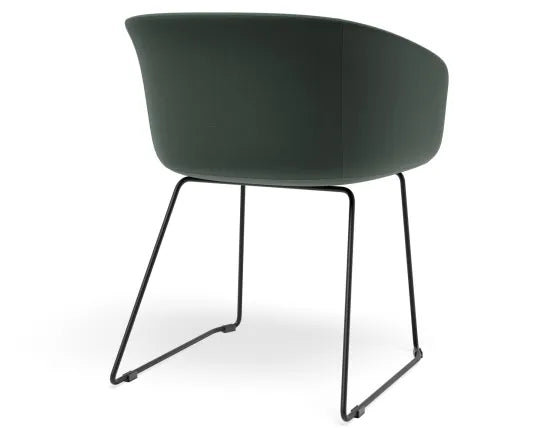 Lonsdale Armchair - Sled - Green Fabric