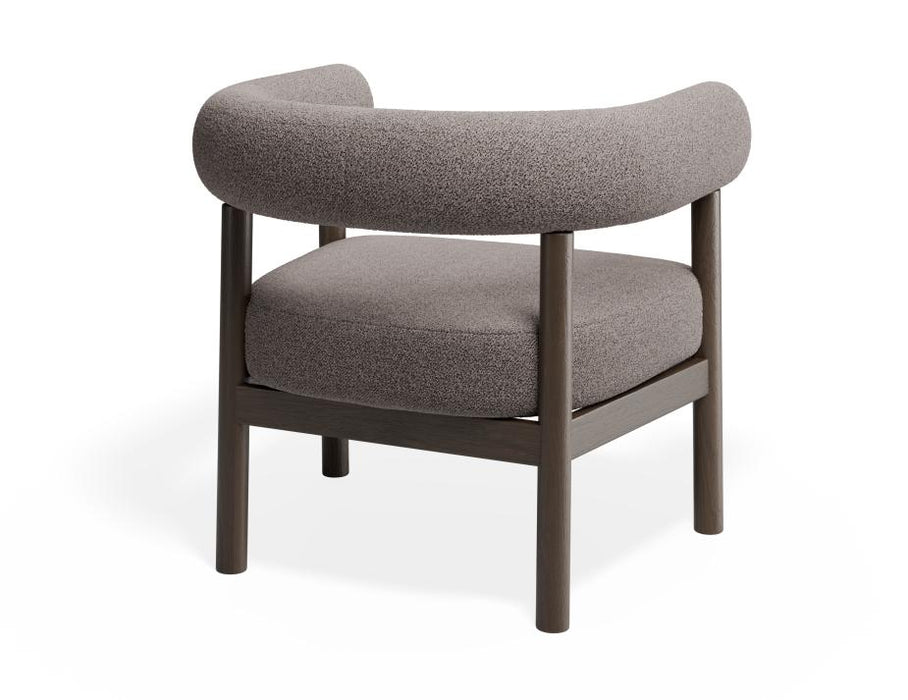 Marlowe Occasional Chair - Smoked Oak Legs - Oyster Grey Fabric