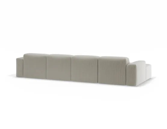 Monaco Sofa - Config D with Left Chaise - Custom Upholstered - Category A Upholstery, Wood, 371cm W
