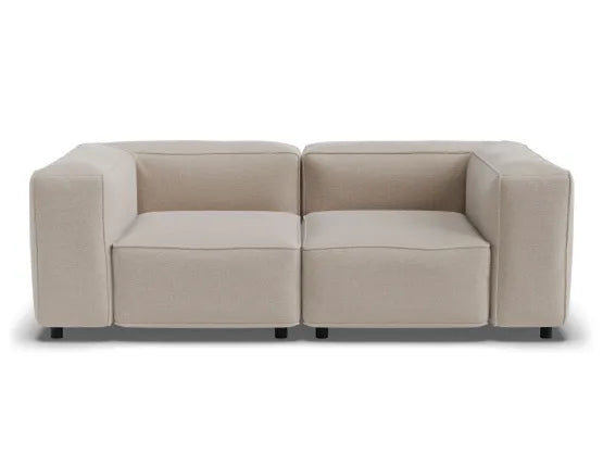 Nolia Modular Sofa - 2 Seater - Beige, 104cm W