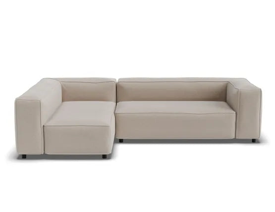 Nolia Modular Sofa - 3 Seater with Chaise - Beige - 3 Seater with Right Chaise, 104cm W