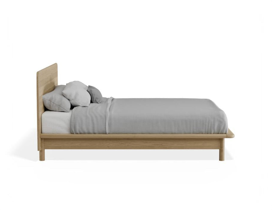 Nordica Bed Frame - Solid Oak, Queen