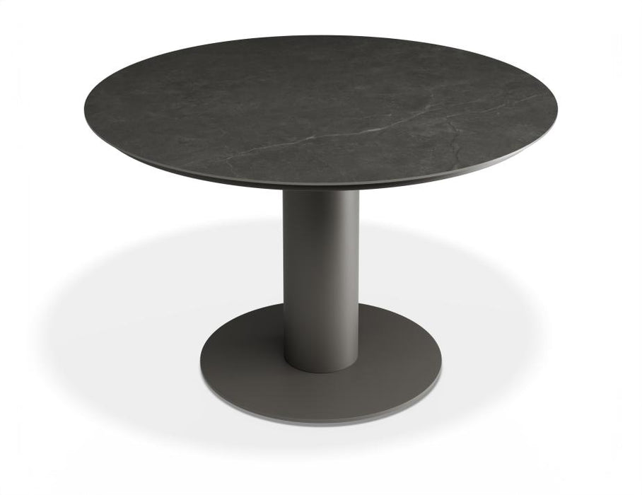 Loma Dining Table Charcoal 120cm - Outdoor - Basalt Ceramic Top