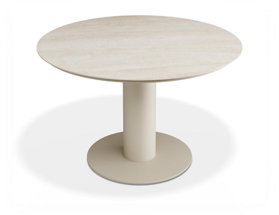 Loma Dining Table Latte 120cm - Outdoor - Dune Ceramic Top