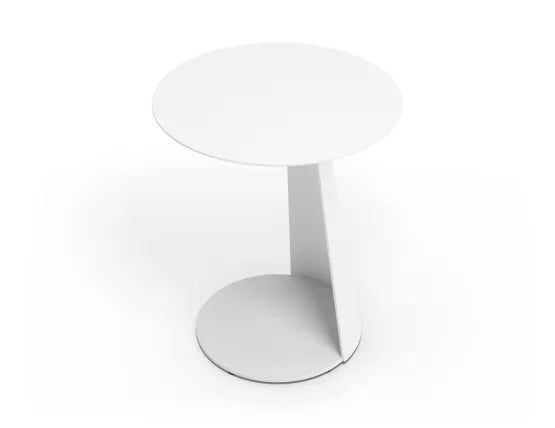 Roam Side Table - Outdoor - White, Aluminium, 40.5cm W