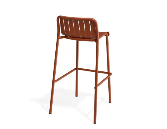 Roku Bar Stool - Outdoor - Papaya, Aluminium, 96cm H