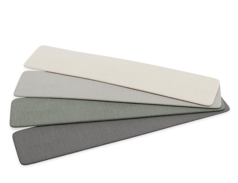 Roku Bench 190cm - Outdoor - White - Bench with Green Cushion