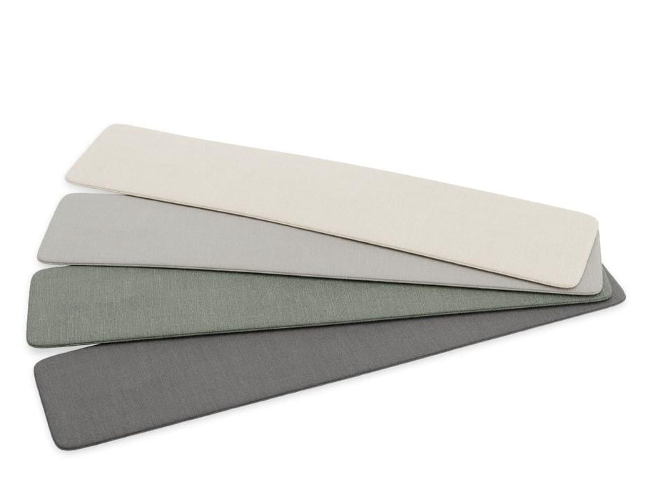 Roku Bench 190cm - Outdoor - White - Bench with Sandy Grey Cushion