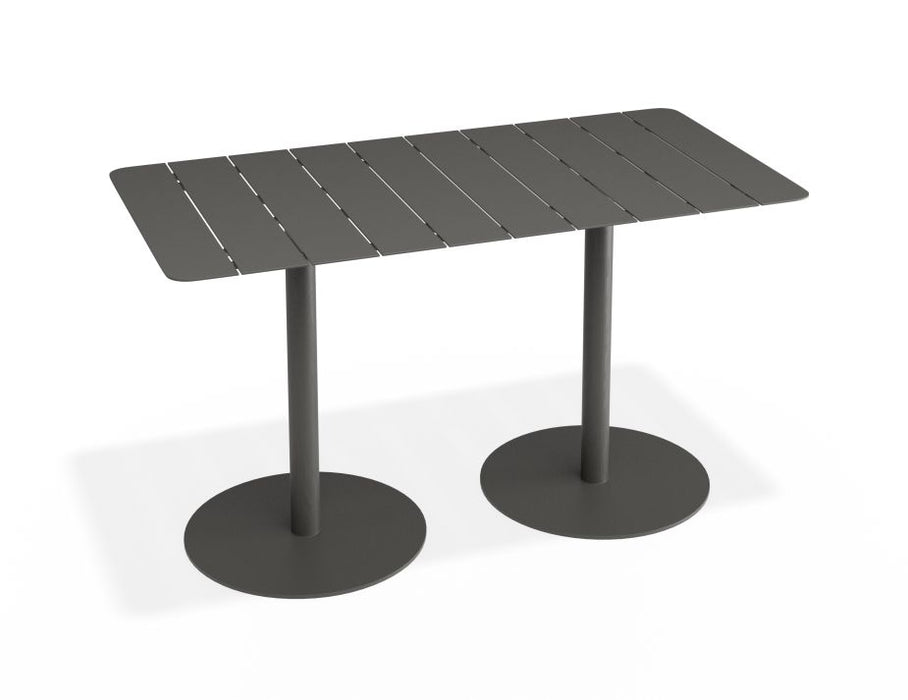 Roku Rectangle Cafe Table - Outdoor - Charcoal