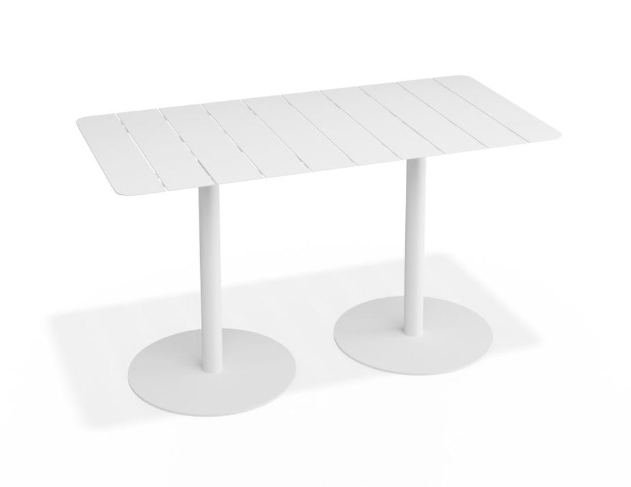 Roku Rectangle Cafe Table - Outdoor - White