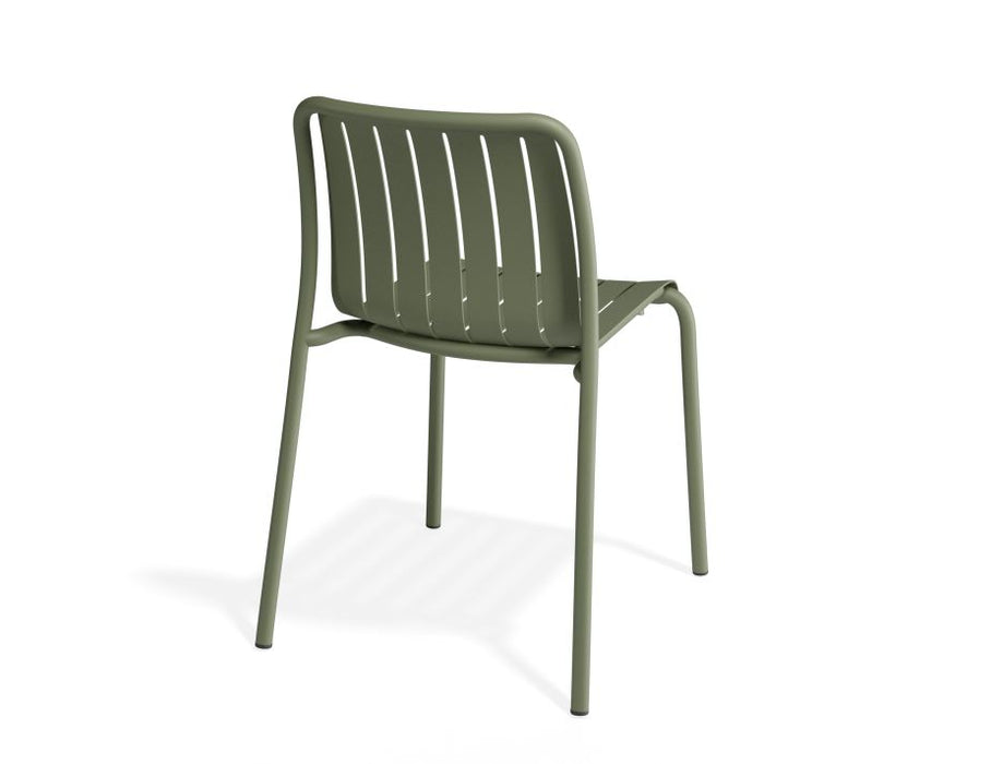 Roku Dining Chair - Outdoor - Eucalyptus Green - Chair with Sandy Grey Cushion