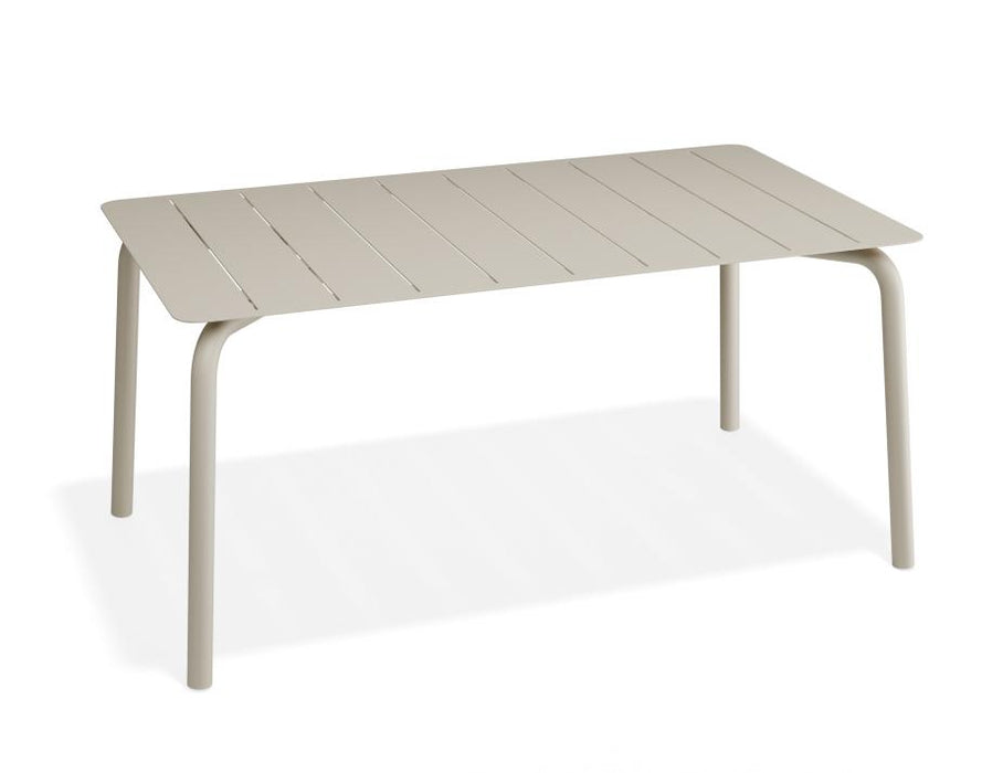 Roku Dining Table 160cm - Outdoor - Latte, Metal