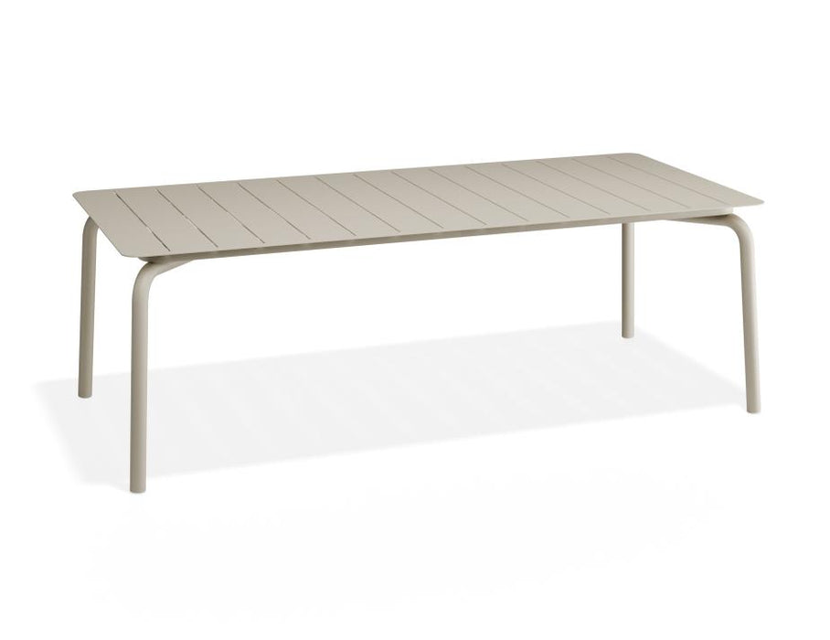 Roku Dining Table 220cm - Outdoor - Latte, Red, Metal