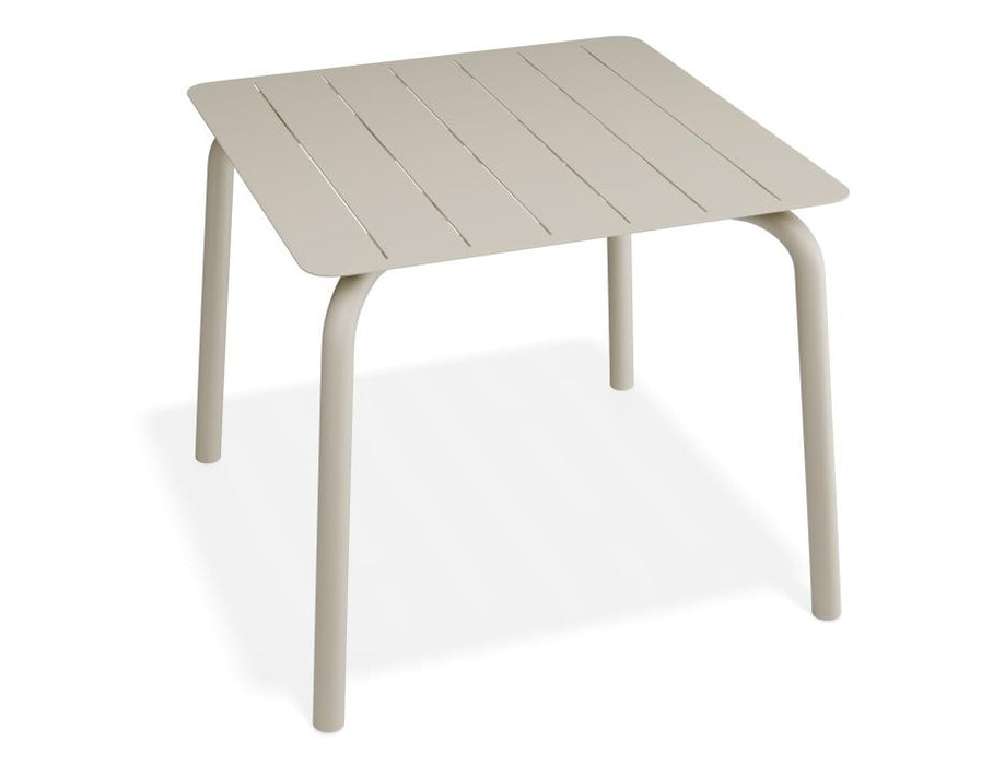 Roku Dining Table 90cm - Outdoor - Latte, Red, Metal
