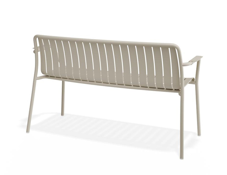 Roku Garden Bench 125cm - Outdoor - Matte Latte - Chair Only