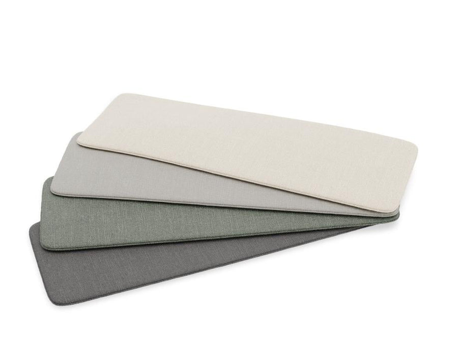Roku Garden Bench 125cm - Outdoor - Matte Latte - Chair with Granite Grey Cushion