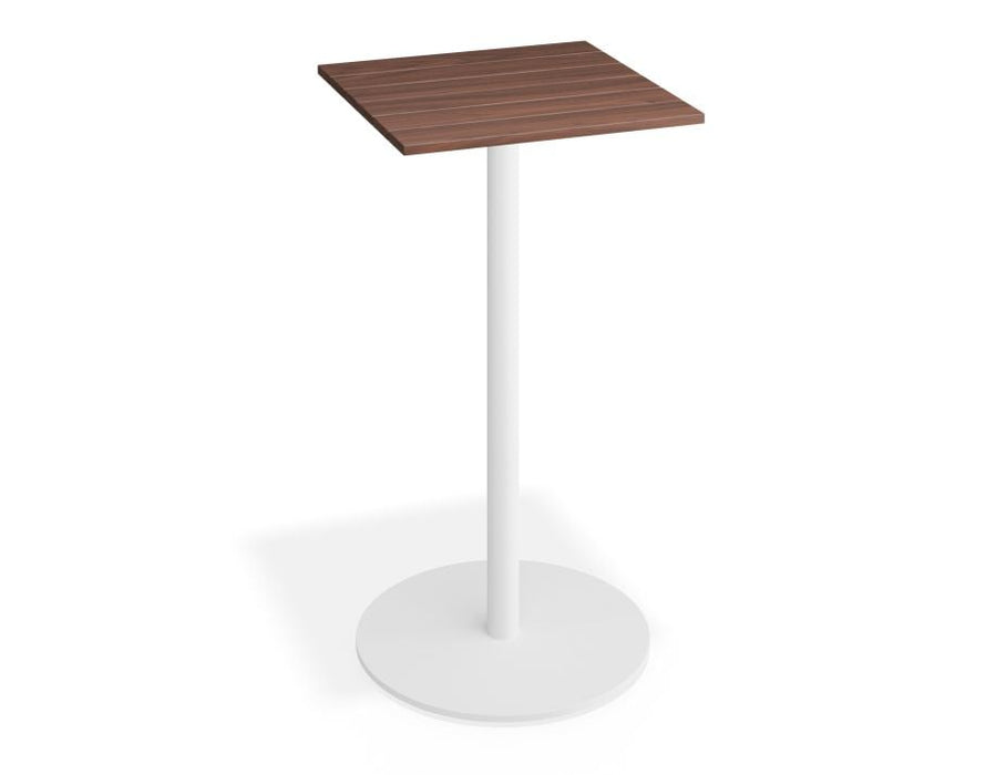 Roku Spotted Gum High Bar Table - Outdoor - White - 85 x 85 Top