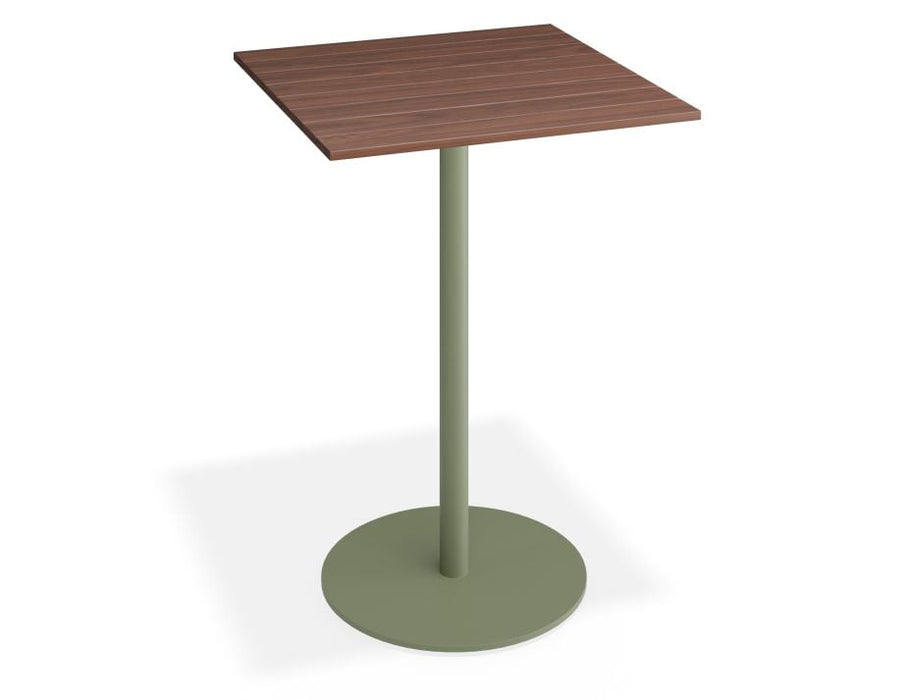 Roku Spotted Gum High Bar Table - Outdoor - Eucalyptus Green - 66 x 66 Top