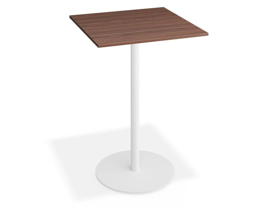 Roku Spotted Gum High Bar Table - Outdoor - White - 75.5 x 75.5 Top