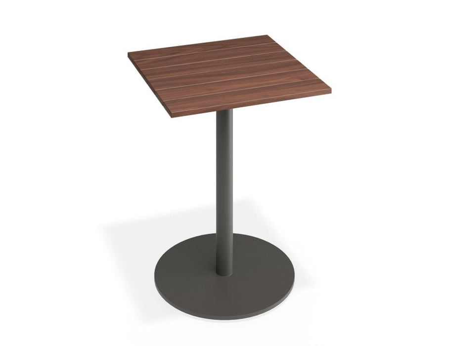 Roku Spotted Gum Cafe Table - Outdoor - Charcoal - 66 x 66cm Top