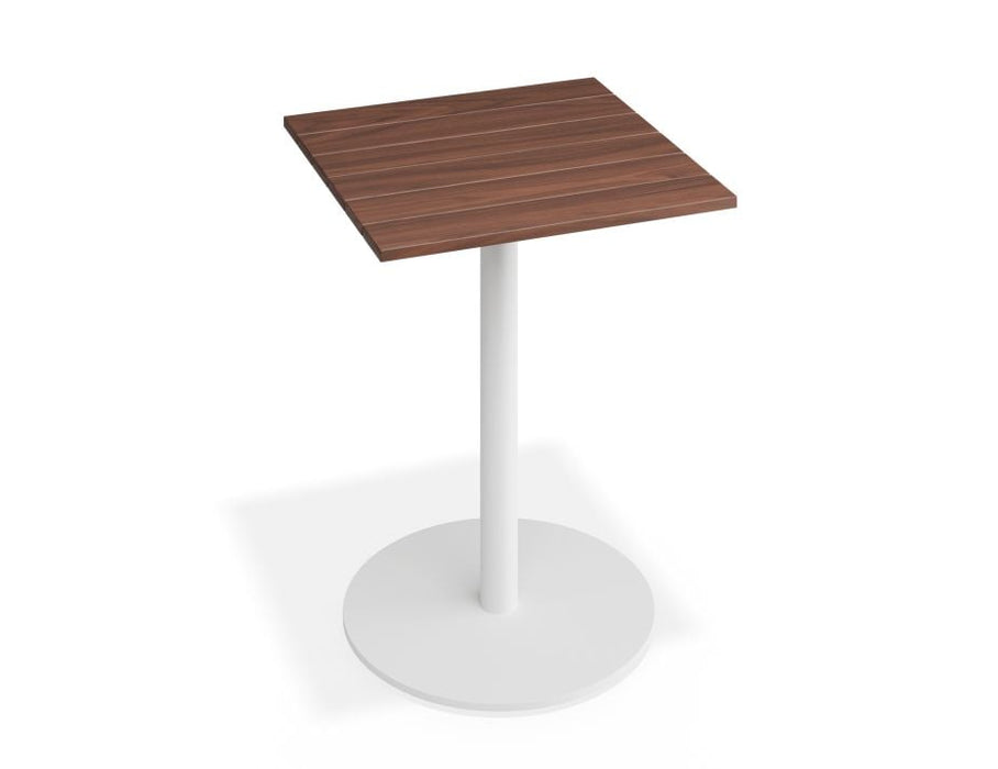 Roku Spotted Gum Cafe Table - Outdoor - White - 66 x 66cm Top