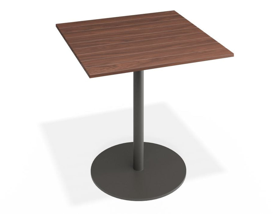 Roku Spotted Gum Cafe Table - Outdoor - Charcoal - 66 x 66cm Top