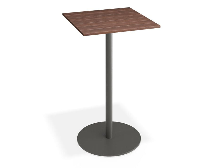 Roku Spotted Gum High Bar Table - Outdoor - Charcoal - 66 x 66 Top