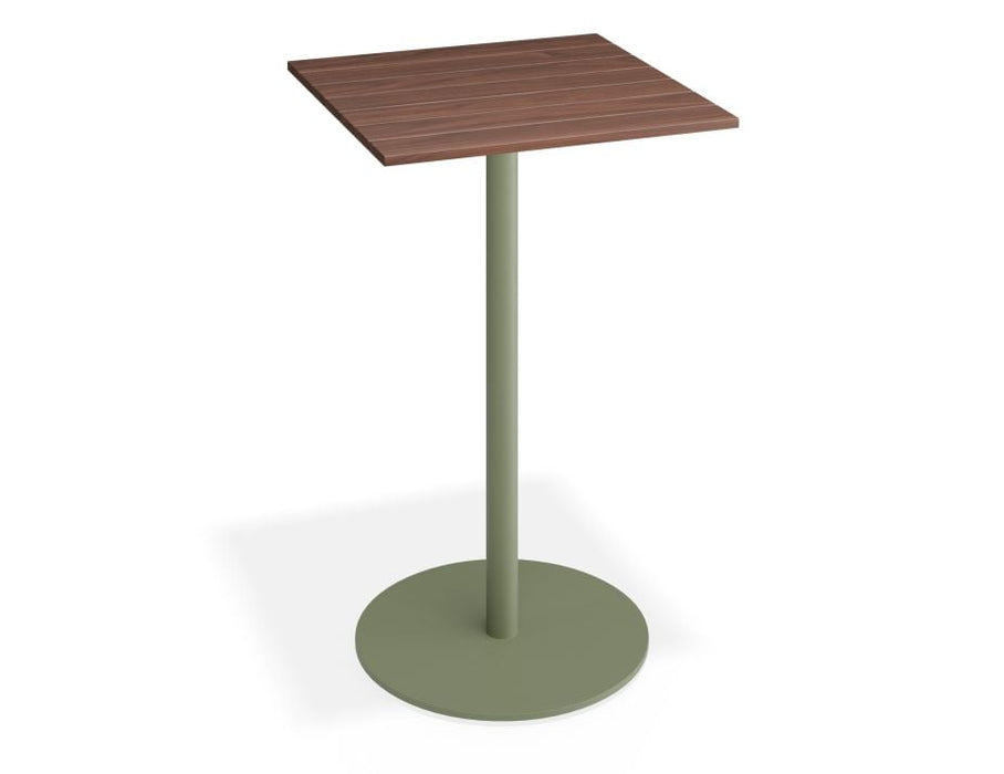 Roku Spotted Gum High Bar Table - Outdoor - Eucalyptus Green - 75.5 x 75.5 Top