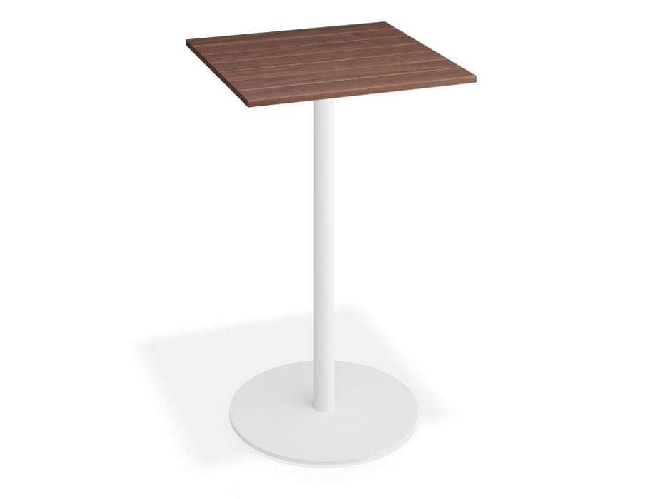 Roku Spotted Gum High Bar Table - Outdoor - White - 75.5 x 75.5 Top
