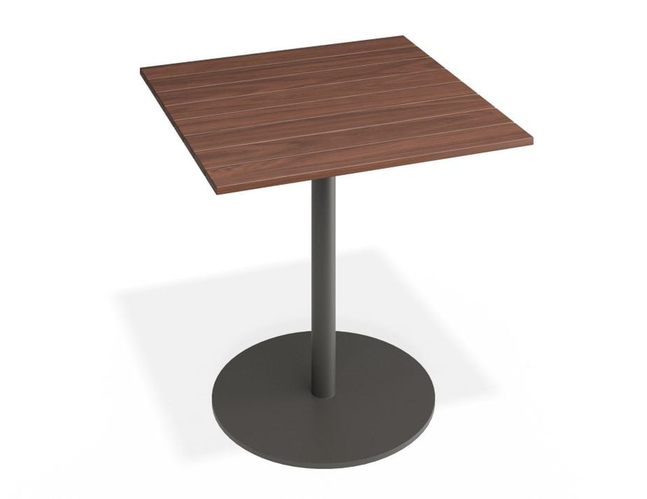 Roku Spotted Gum Cafe Table - Outdoor - Charcoal - 75.5 x 75.5cm Top