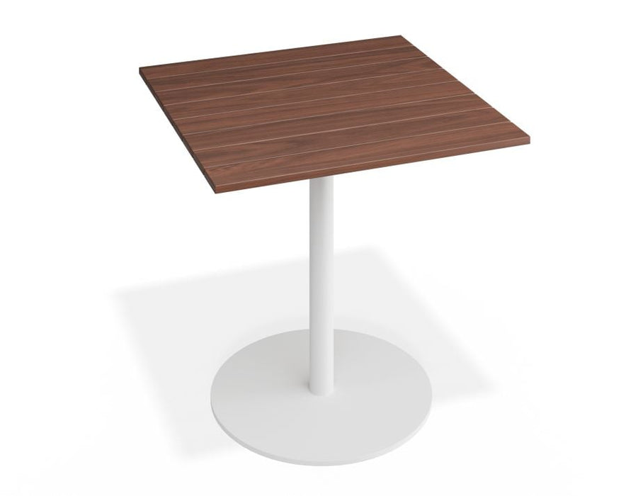 Roku Spotted Gum Cafe Table - Outdoor - White - 75.5 x 75.5cm Top