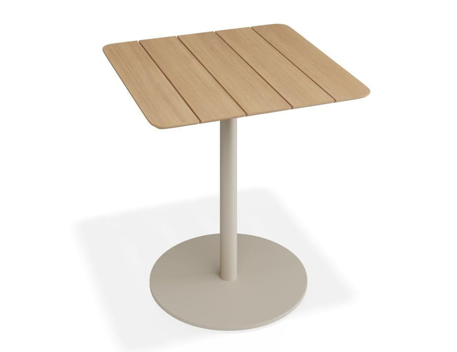 Roku Cafe Teak Table - Outdoor - Latte - 75 x 75cm Table Top
