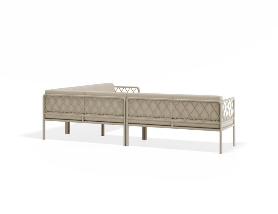 Seville Config D Corner Sofa - Latte - Outdoor