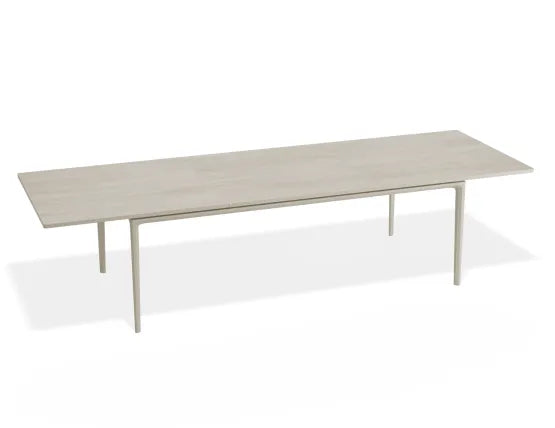 Arken Table - Outdoor - Extendable - Latte - Dune Ceramic Top, 320cm W