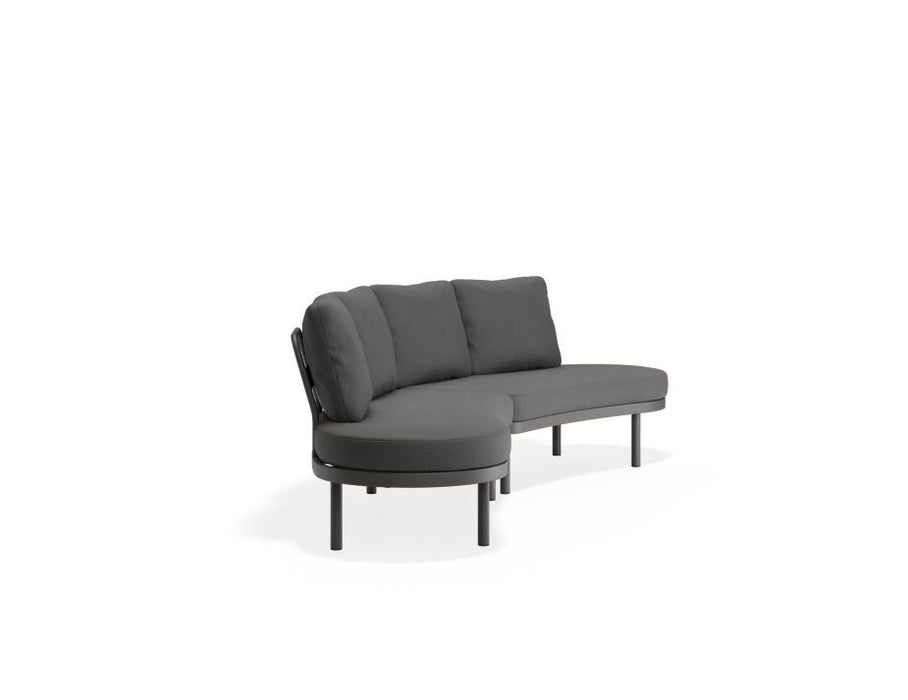 Aluna Sofa Open Ends - Charcoal - Outdoor