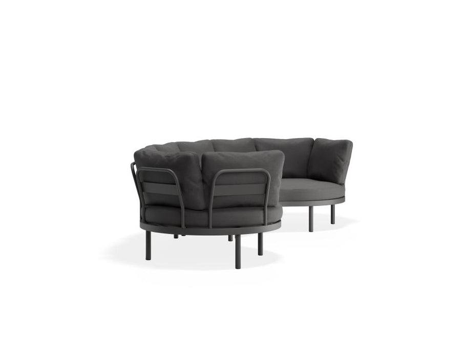 Aluna Sofa Return Ends - Charcoal - Outdoor