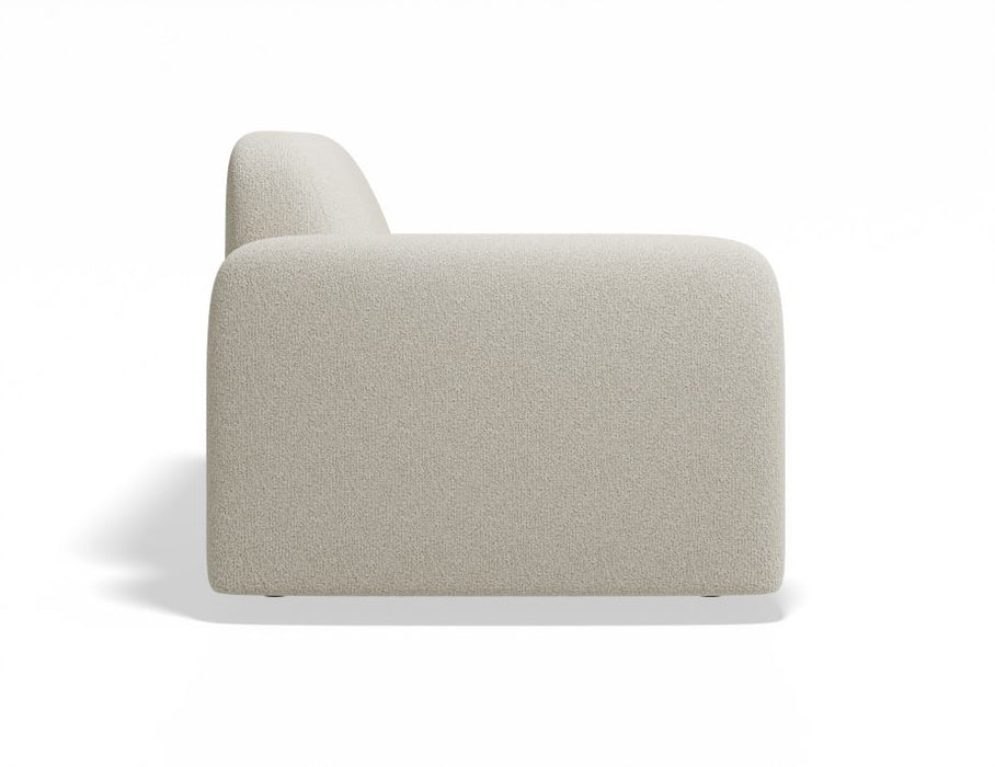 Atticus Modular Sofa Section - Left Arm - Ivory Cream Fabric