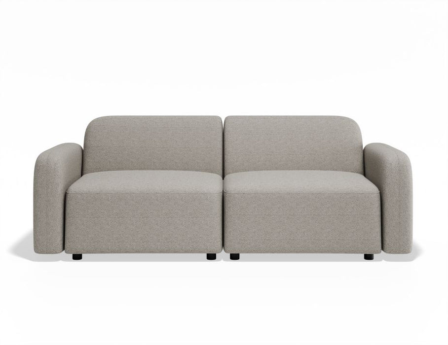 Atticus Modular Sofa - 2 Seater - Oyster Grey Fabric