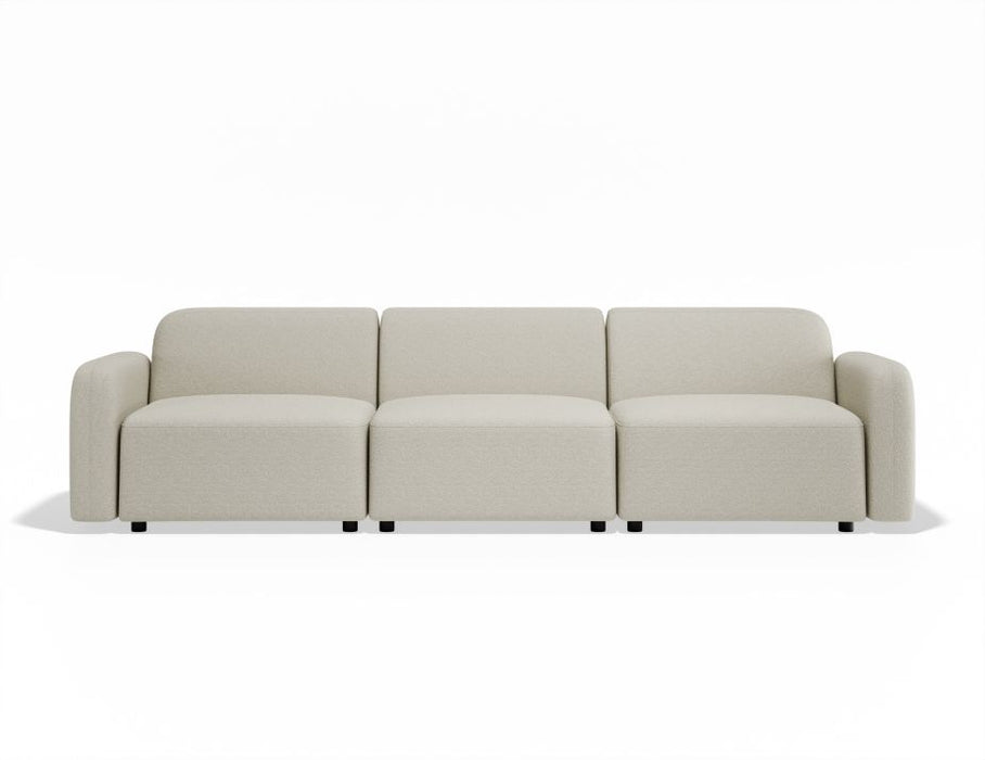 Atticus Modular Sofa - 3 Seater - Ivory Cream Fabric