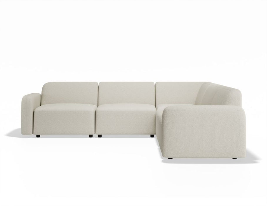 Atticus Modular Sofa - Configuration C Corner - Ivory Cream Fabric