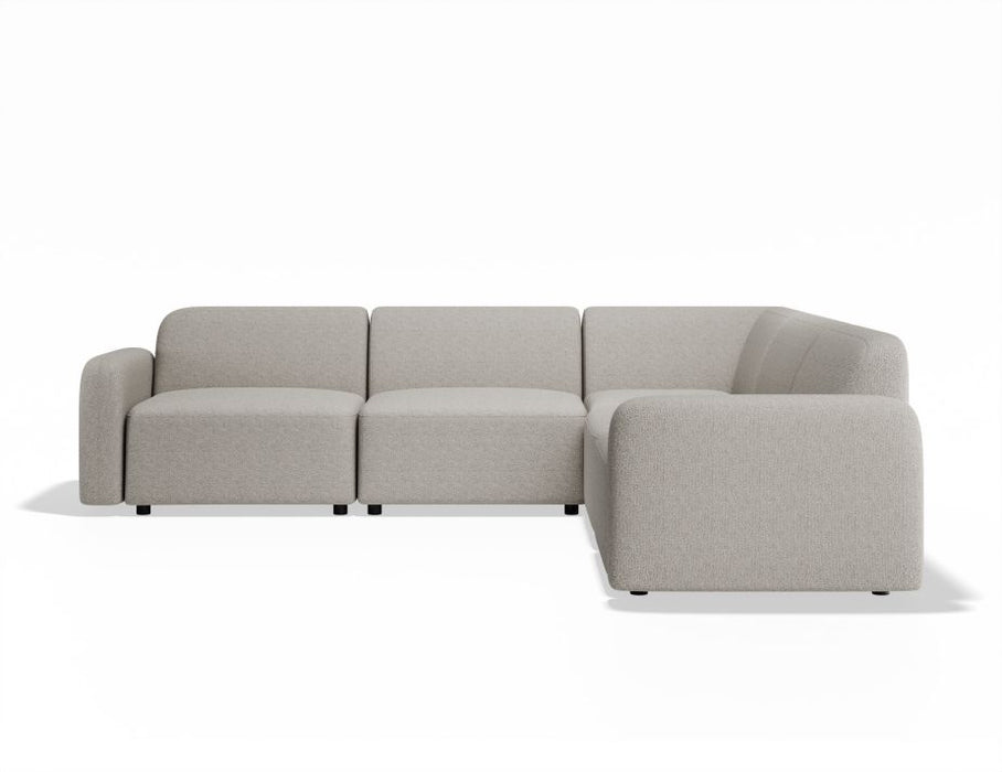 Atticus Modular Sofa - Configuration C Corner - Oyster Grey Fabric