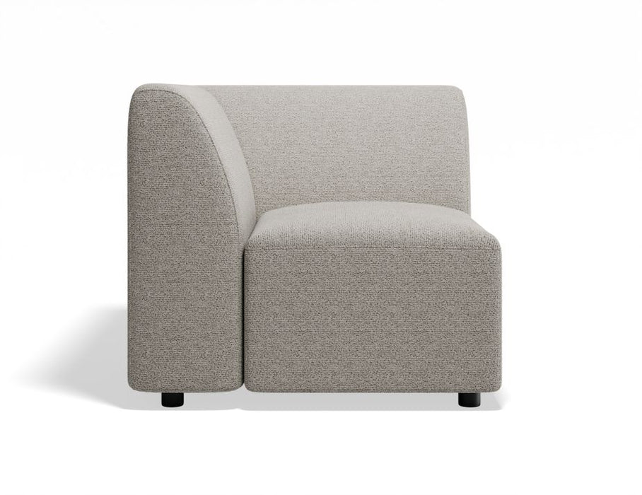 Atticus Modular Sofa Section - Corner - Oyster Grey Fabric