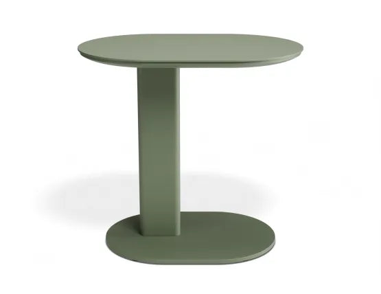 Deck Side Table - Outdoor - Eucalyptus Green, Aluminium, 52cm W