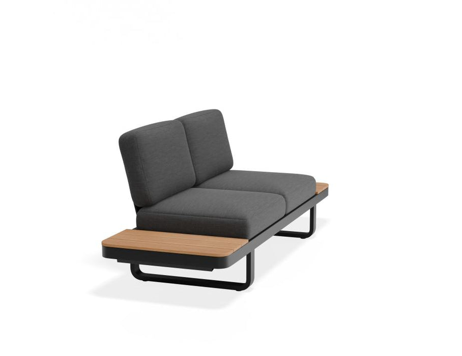 Delmar Config B - Outdoor - Charcoal - Granite Grey Cushions