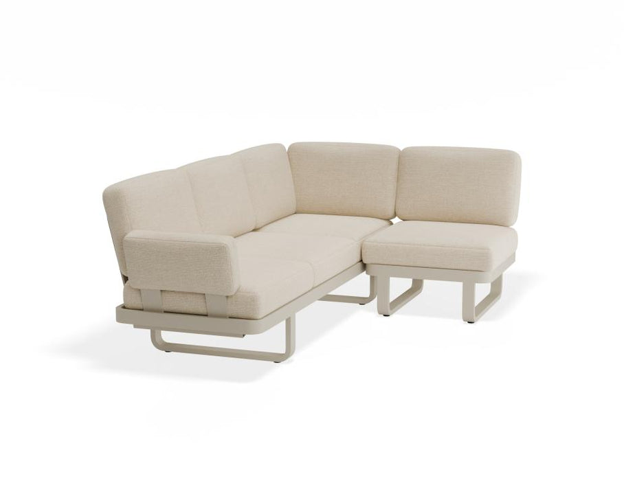 Delmar Config C - Outdoor - Latte - Husk Cushions