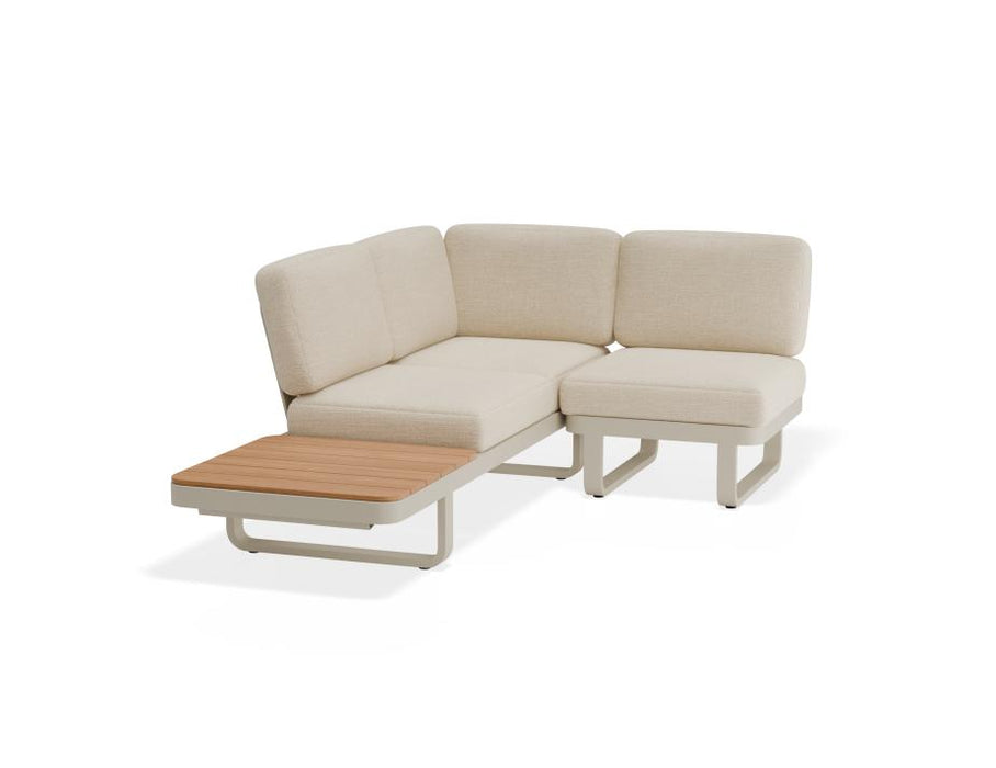 Delmar Config D - Outdoor - Latte - Husk Cushions