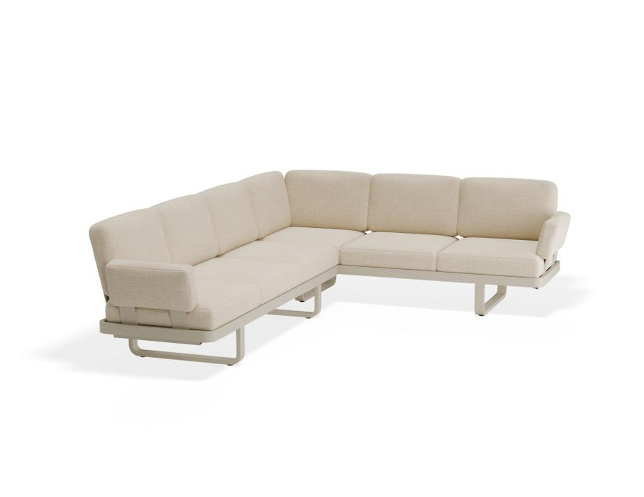 Delmar Config E - Outdoor - Latte - Husk Cushions