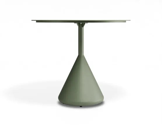 Kora Cafe Table 90cm Dia - Outdoor - Eucalyptus Green, Aluminium