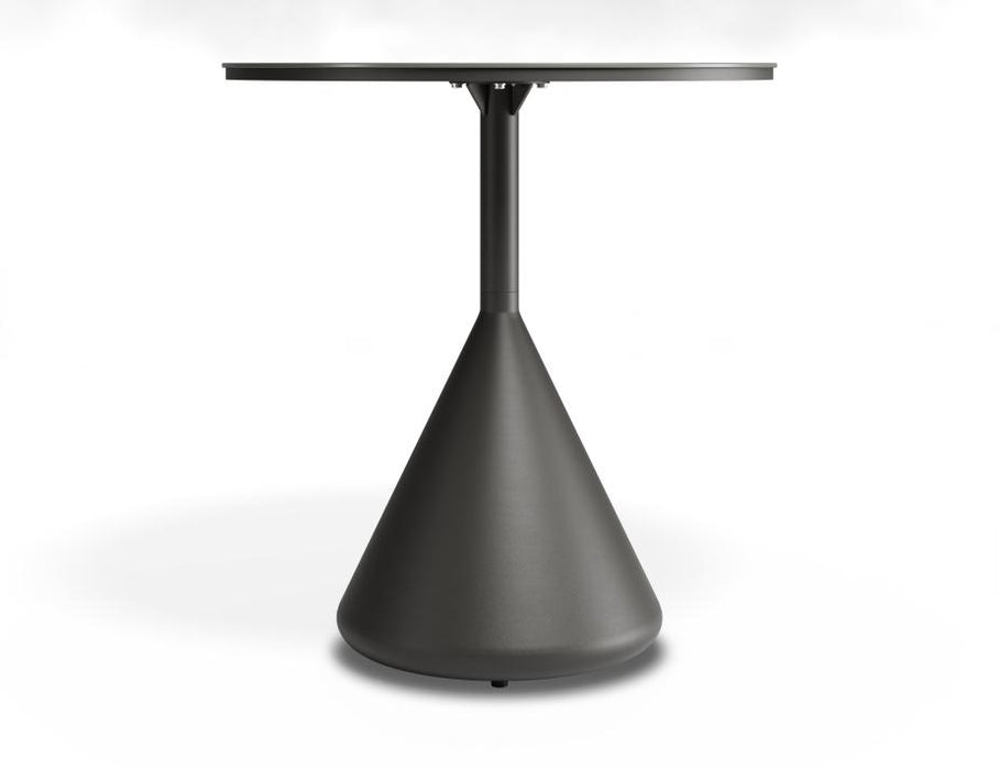 Kora Cafe Table 71cm Dia - Outdoor - Charcoal - Basalt Ceramic Top